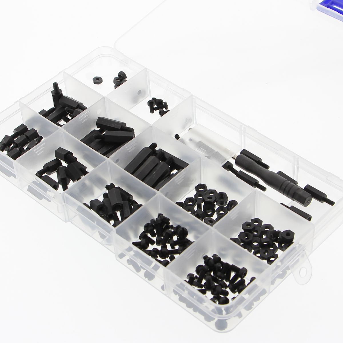 Kunststof M2,5-schroeven & afstandhouders 6-20mm-kit, 210-delig
