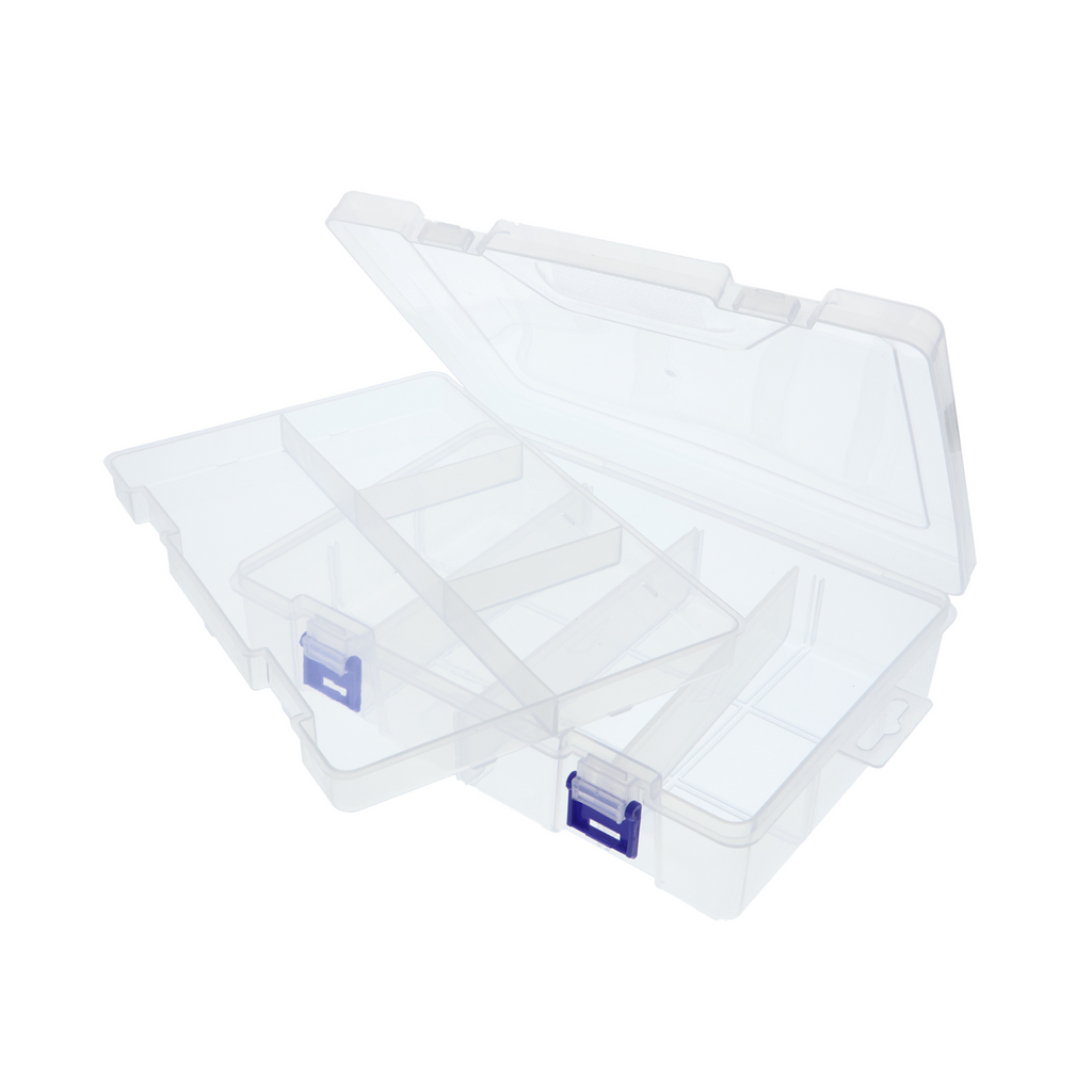 Plastic sorting box - 165 x 235 x 60 mm, with dividers