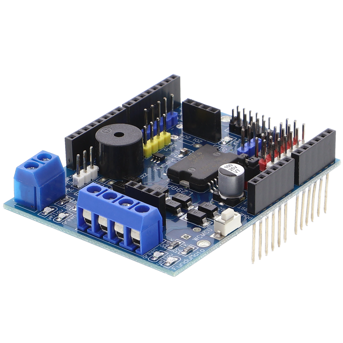 L298P Motorshield - 2 DC-Motoren, 2 A je Kanal, 5 V