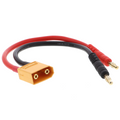 Cavo di ricarica XT90 con connettore a banana da 4mm, 15cm, contatti dorati
