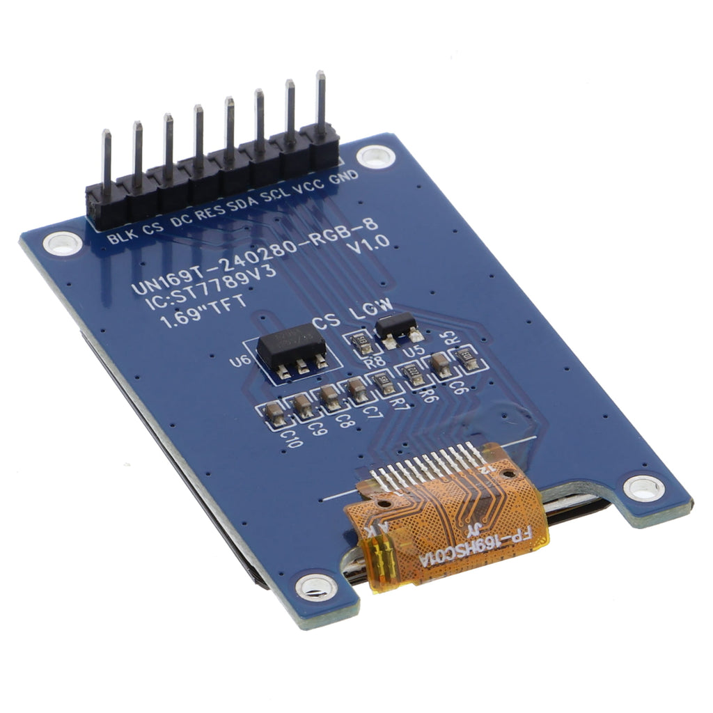Display LCD a color de 1.69" TFT IPS, 240X280, interfaz SPI ST7789