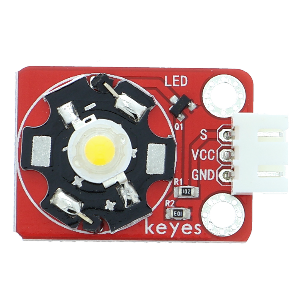 LED bianco caldo, 3W con presa JST XH2.54 3P