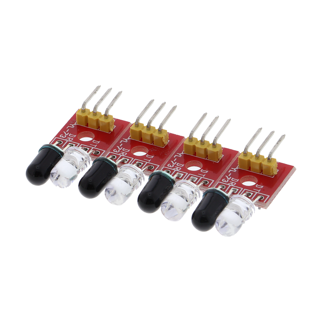 Módulo de seguimiento de líneas, 3,3V / 5V, infrarrojo de 4 canales YL-70