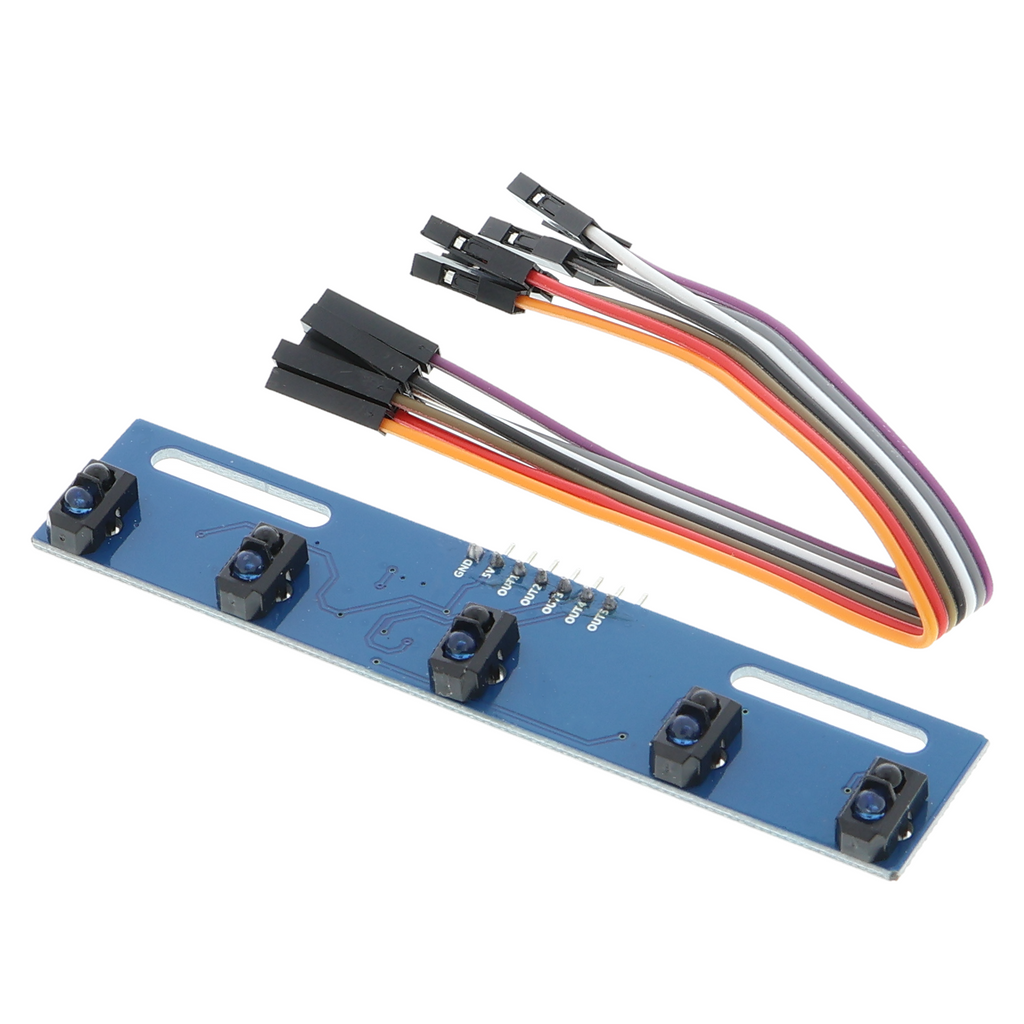 Module de suivi de ligne, 3,3V / 5V (TCRT5000) HW-871 infrarouge à 5 canaux