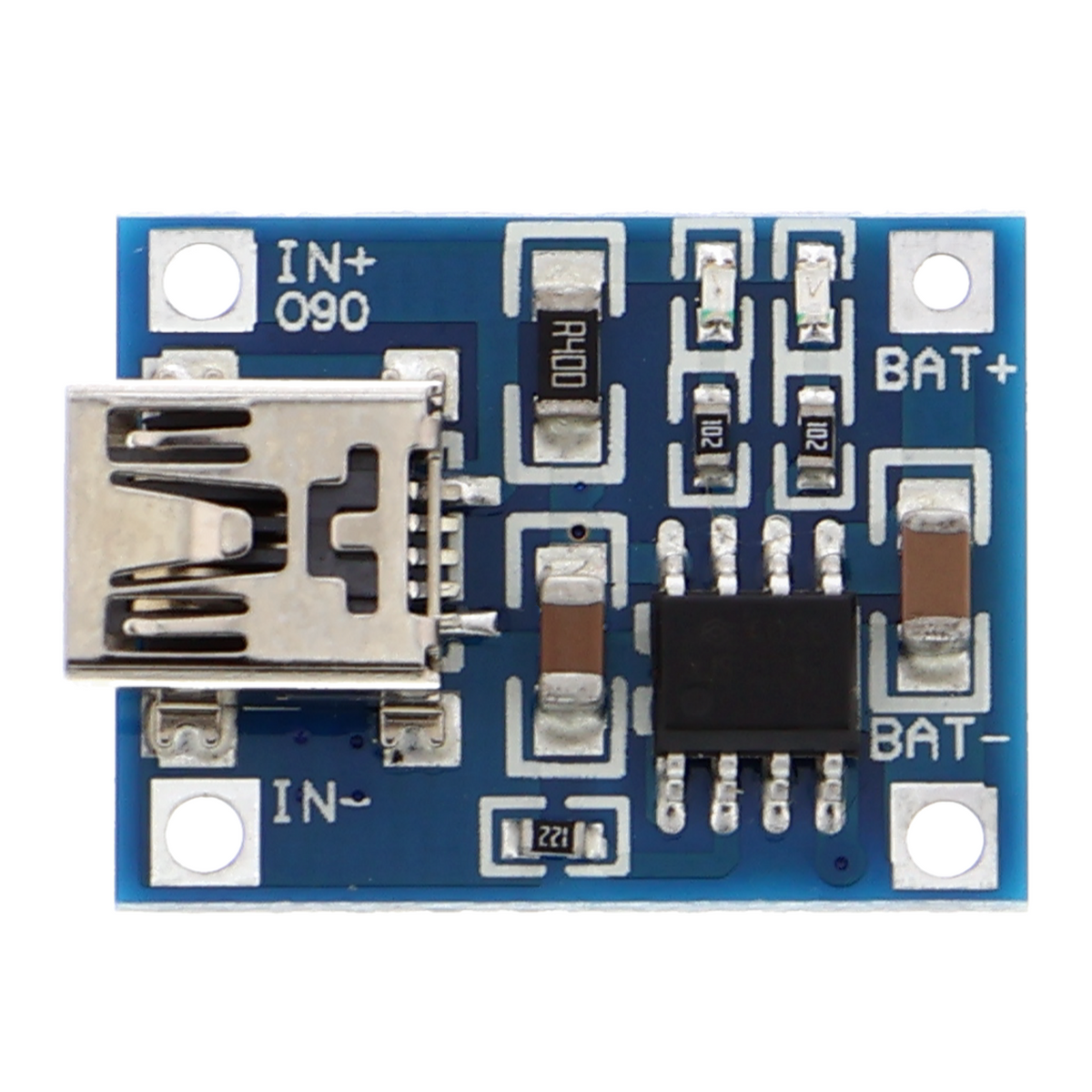 TP4056 Charger - Lithium Battery, 4,5-5,5 V, 1 A, Mini-USB