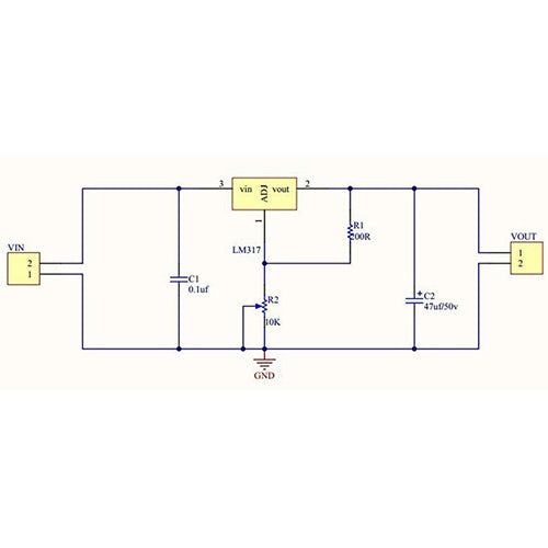 LM317 Voltage Regulator - adjustable 1.2-37 V, 1.5 A