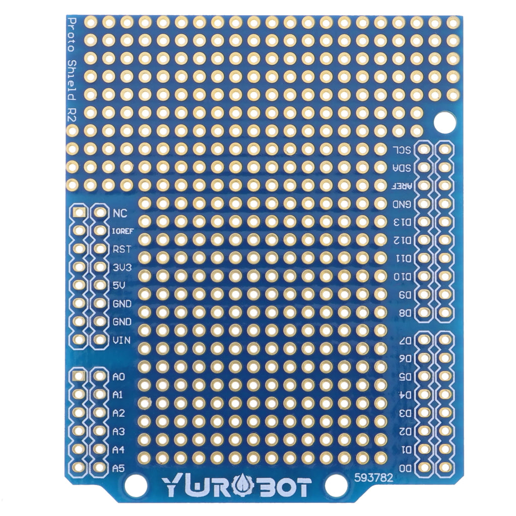 Gaatjesprintplaat in Arduino UNO-vorm van YwRobot