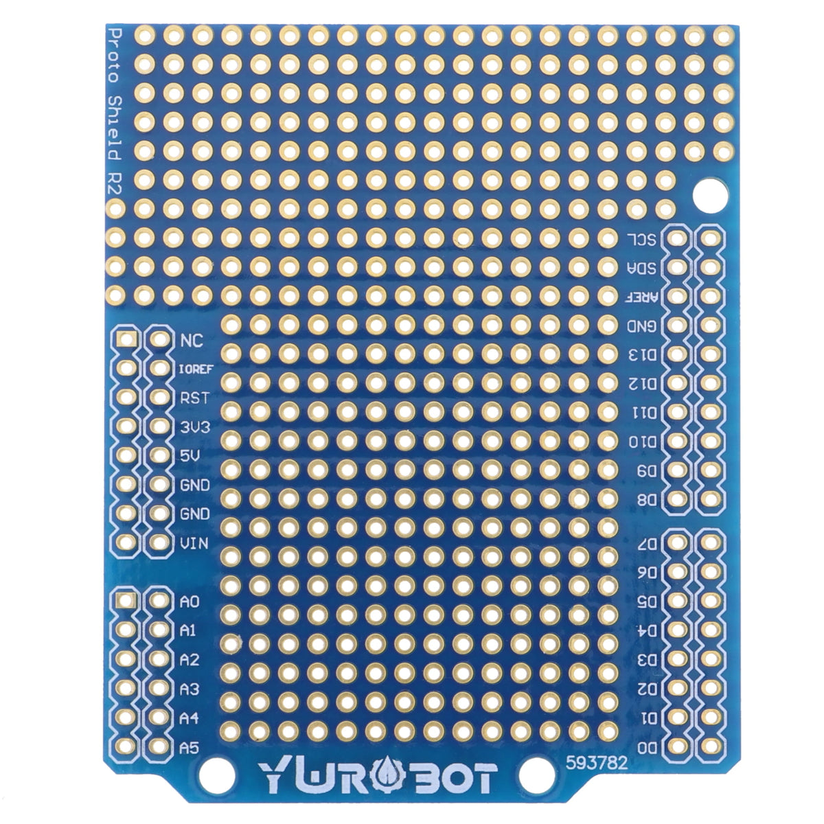 Basetta millefori nel formato Arduino UNO di YwRobot