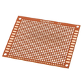 Placa perforada, placa de circuito impreso - 70 x 90mm, separación de orificios 2.54 mm