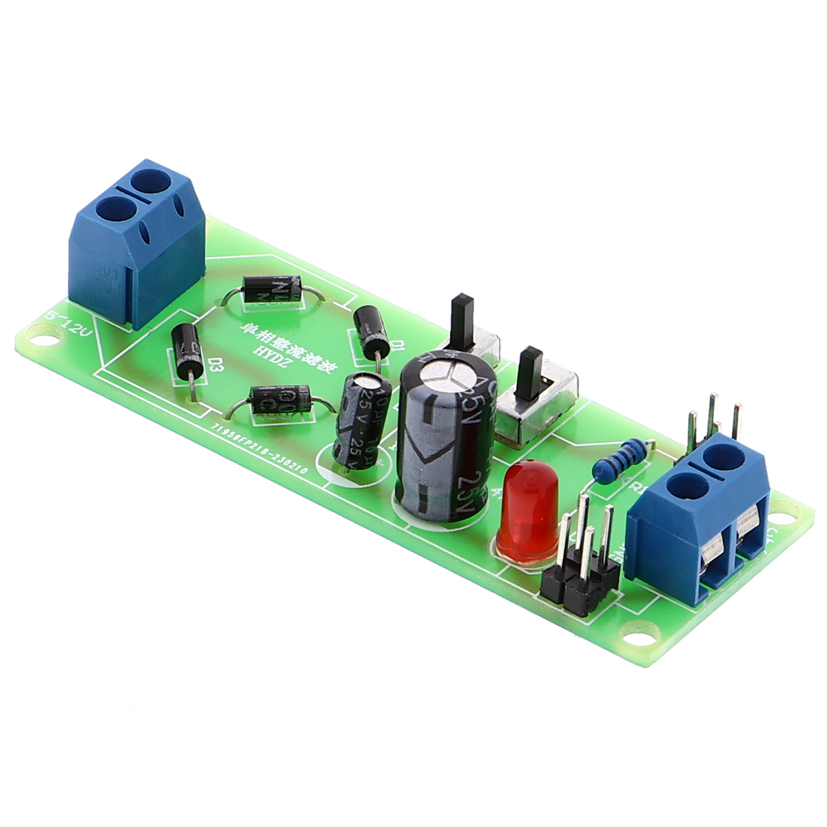 Soldeeroefening gelijkrichter met 1N4007 - AC, DC 5-12V