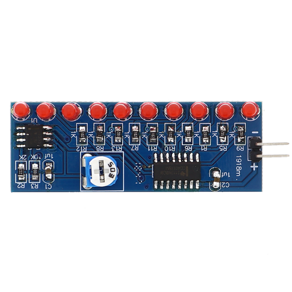 Kit per esercitazioni di saldatura con sequenza luminosa per tecnologia SMD e THT - con NE555 e CD4017