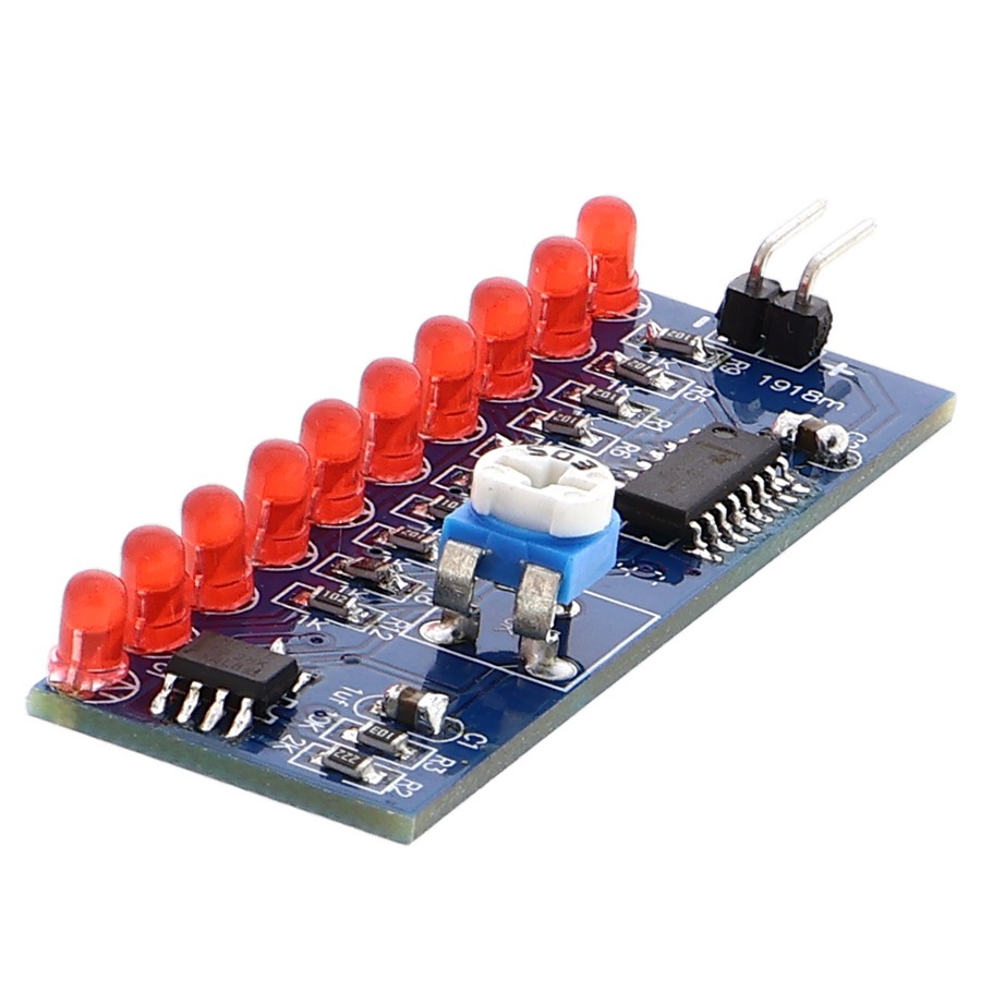Kit per esercitazioni di saldatura con sequenza luminosa per tecnologia SMD e THT - con NE555 e CD4017