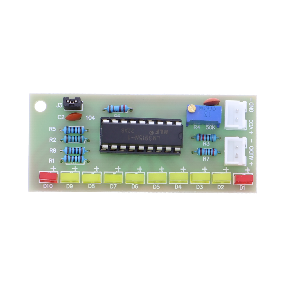 Lötübung LED-Lautstärkeanzeige LM3915 - 9-15 V