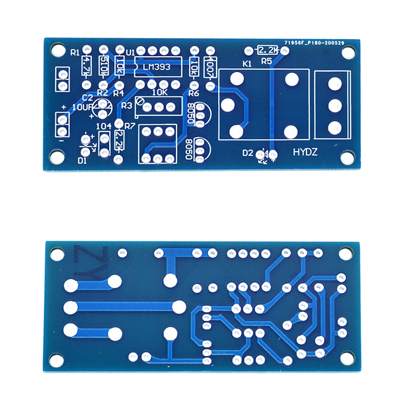 Soldering practice light-dependent circuit - 5 V relay, photoresistor