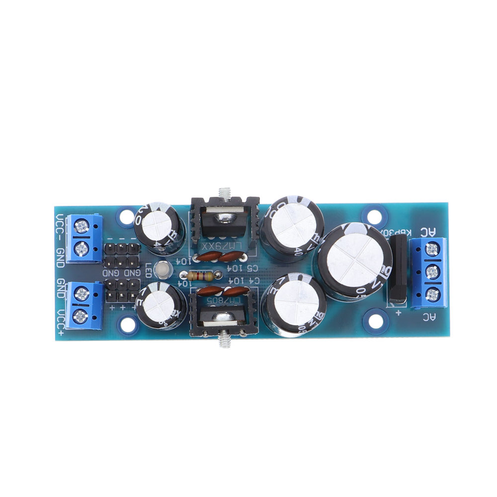 Exercice de soudage : régulateur de tension AC 5 - 12 V vers DC 5V / 12V, sortie à 2 canaux (LM7805 + L7905)