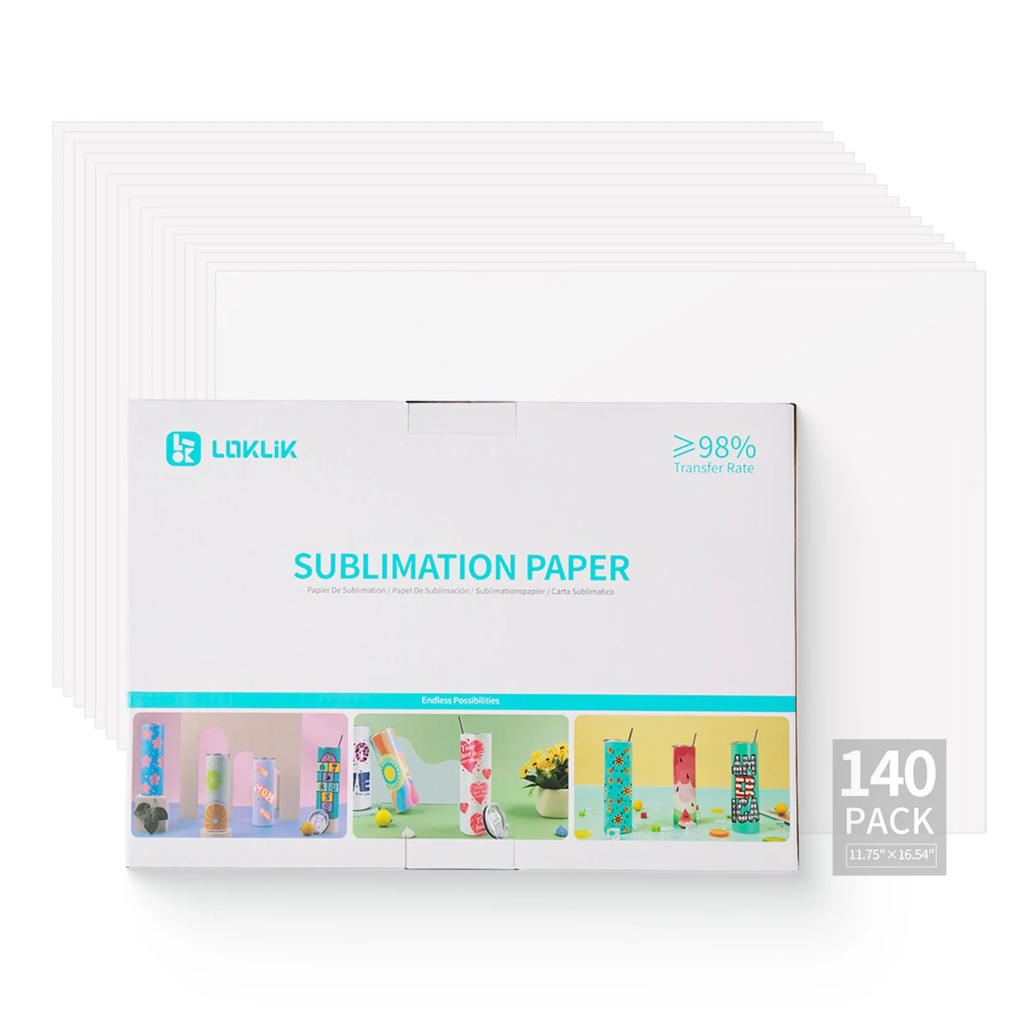 LOKLiK Sublimationspapier A3 - 140 Blatt - F23110629 - Funduino