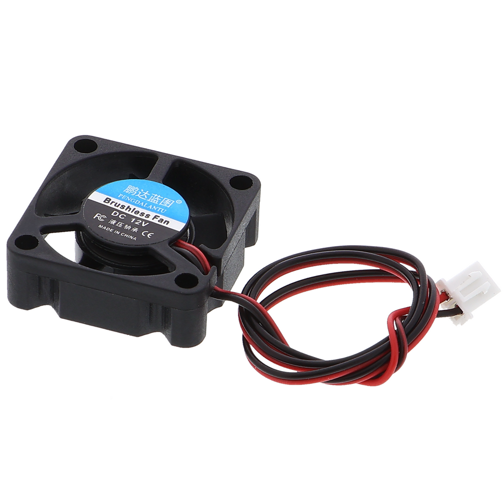 Ventilador de 12V con conector JST XH 2.54 - 30 x 30 x 10 mm