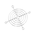 Lüftergitter 80 x 80 mm - Schutzgitter aus Stahl, verchromt