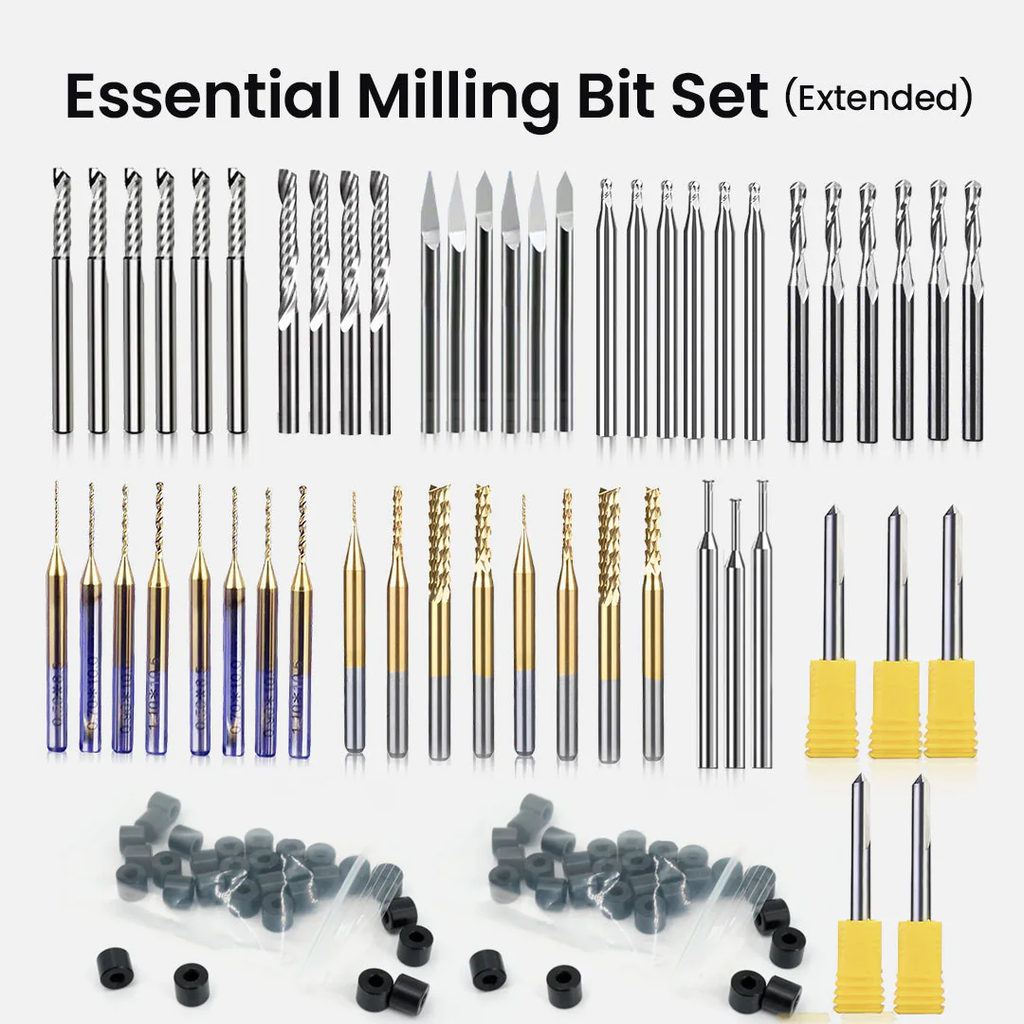 Makera milling cutter set - 52 pieces, 3.175 mm shank