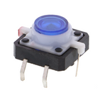 Master-10 pièces. Boutons-poussoirs LED à courte course 12V, 12x12 mm - couleurs diverses