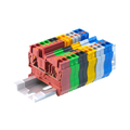 Morsettiera Master a 10 elementi per guida DIN / blocco morsetti PT-2.5 - vari colori