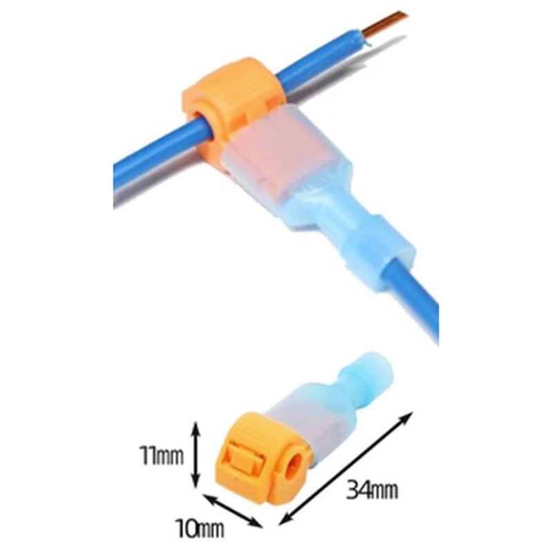 Abzweigklemme T-Form - Stromdieb, 10 Stück, 0,5-4 mm²