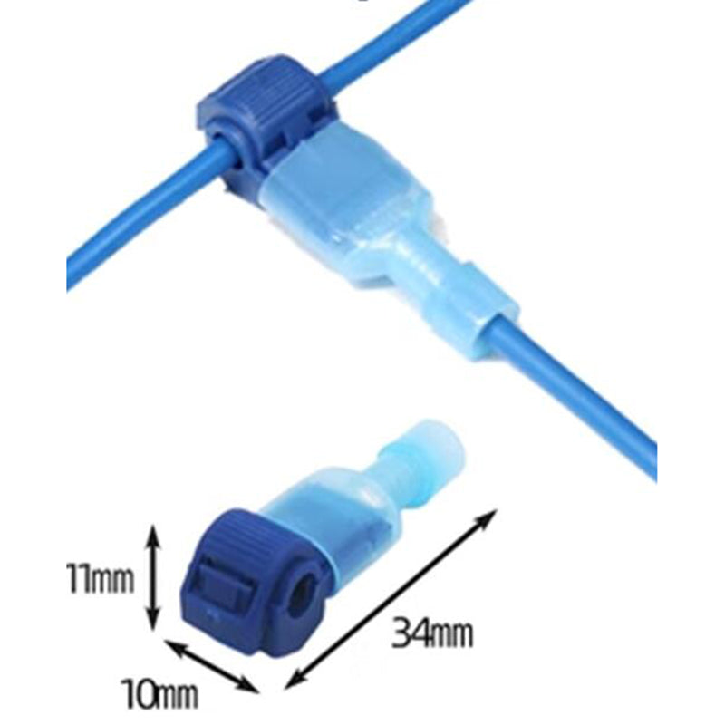 Abzweigklemme T-Form - Stromdieb, 10 Stück, 0,5-4 mm²