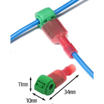 Master-10 Stk. Stromdieb / Abzweigklemme (T-Stück) - 0,5-1,5 / 1,5-2,5 / 2-4 mm² - F23107545 - Funduino