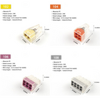 Master-20 uds. de clema de conexión 24A/400V, 18-14AWG (0,75-2,5mm²) - PCT102-PCT108