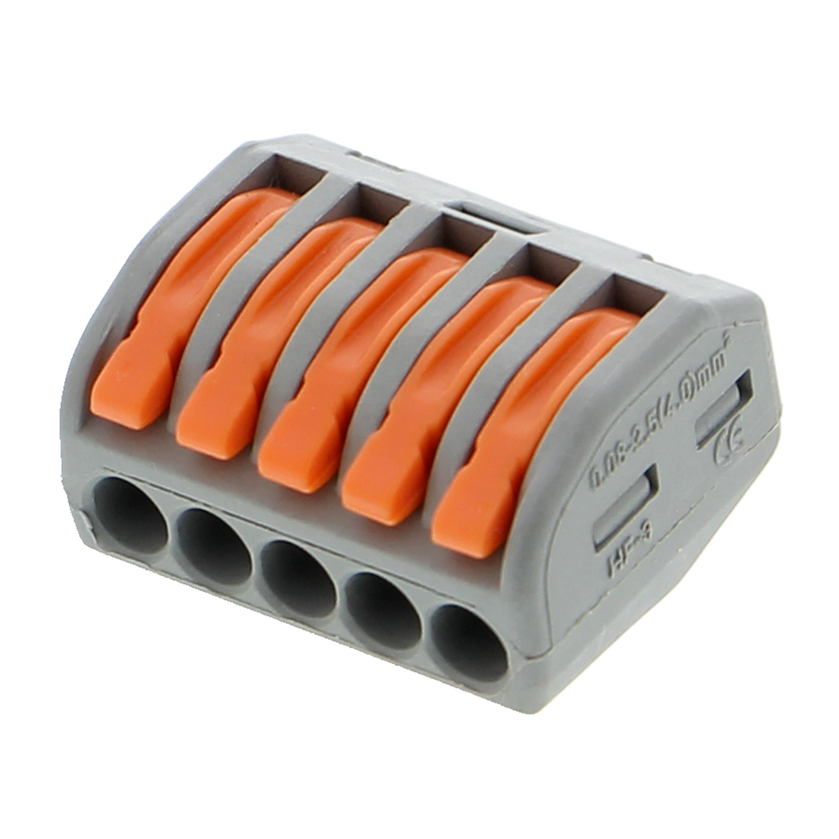 Verbindungsklemme mit Hebel - 20 Stück, 0,08-2,5 mm², 2- bis 5-polig
