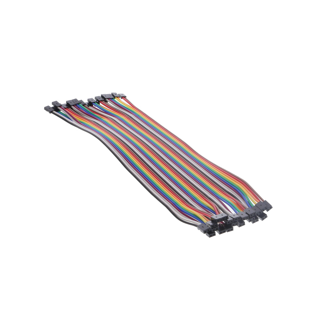 Master - 40 cables para breadboard hembra/hembra (20cm), de 2 polos, 2,54mm / 2mm