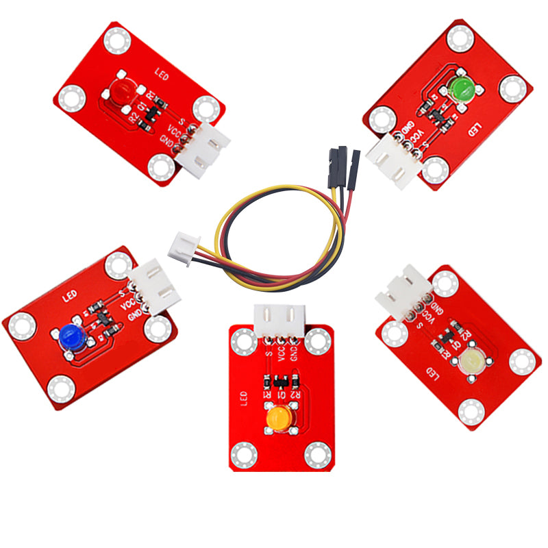 5 mm LED Module - XH2.54 3P Socket, Various Colors