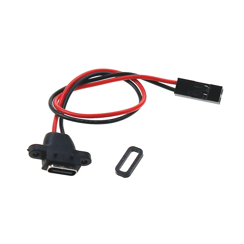 USB-C adapter - socket to 2-pin plug, various connector types