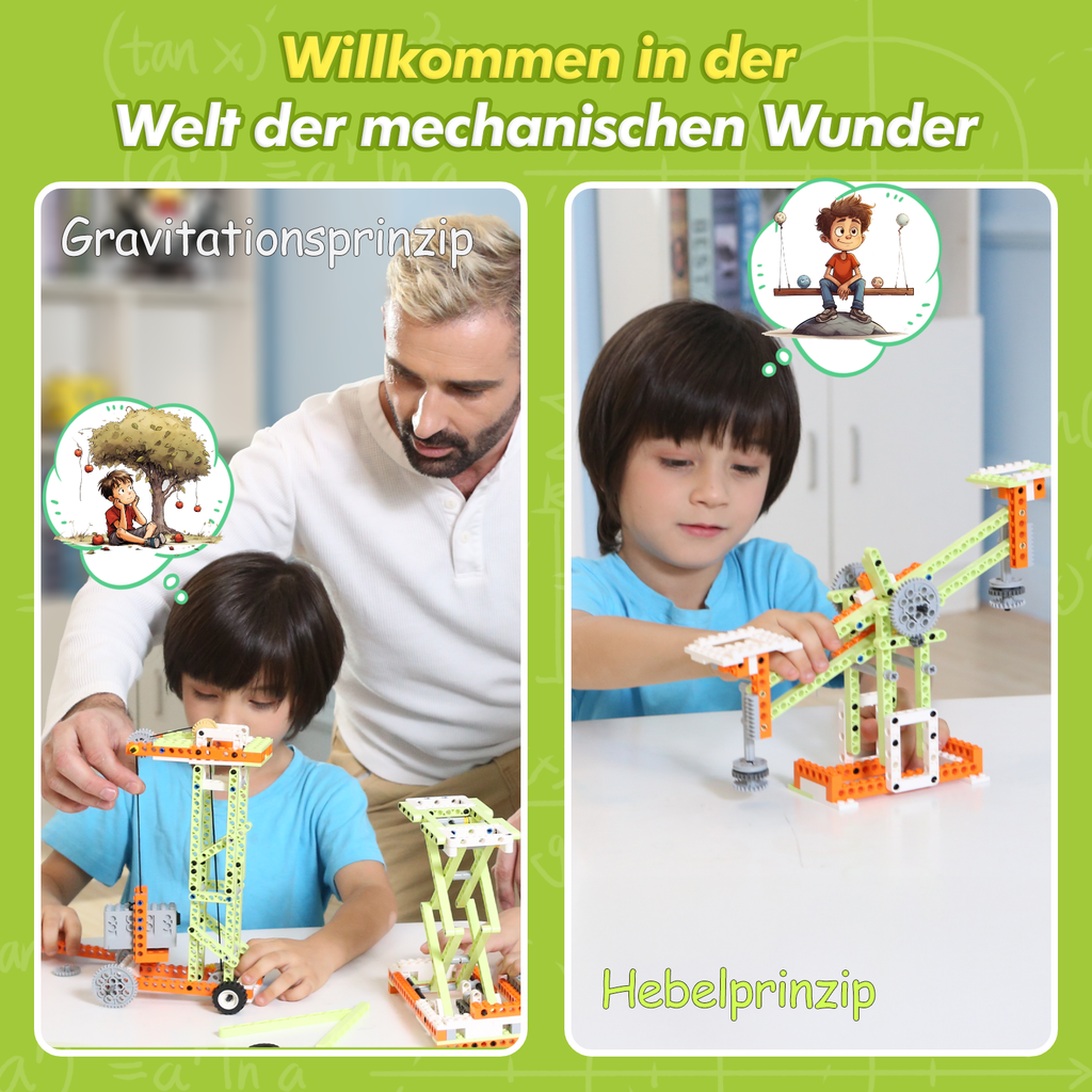 Master-Apitor Robot E - 14-in-1 gemotoriseerde mechanische educatieve robot