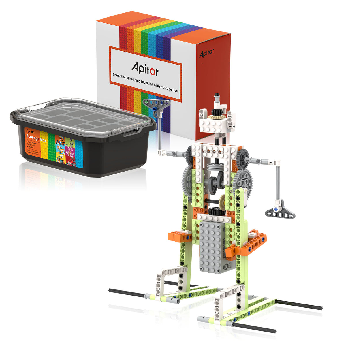 Master-Apitor Robot E - 14-in-1 motorisierter mechanischer Bildungsroboter - F25110708.1 - Funduino