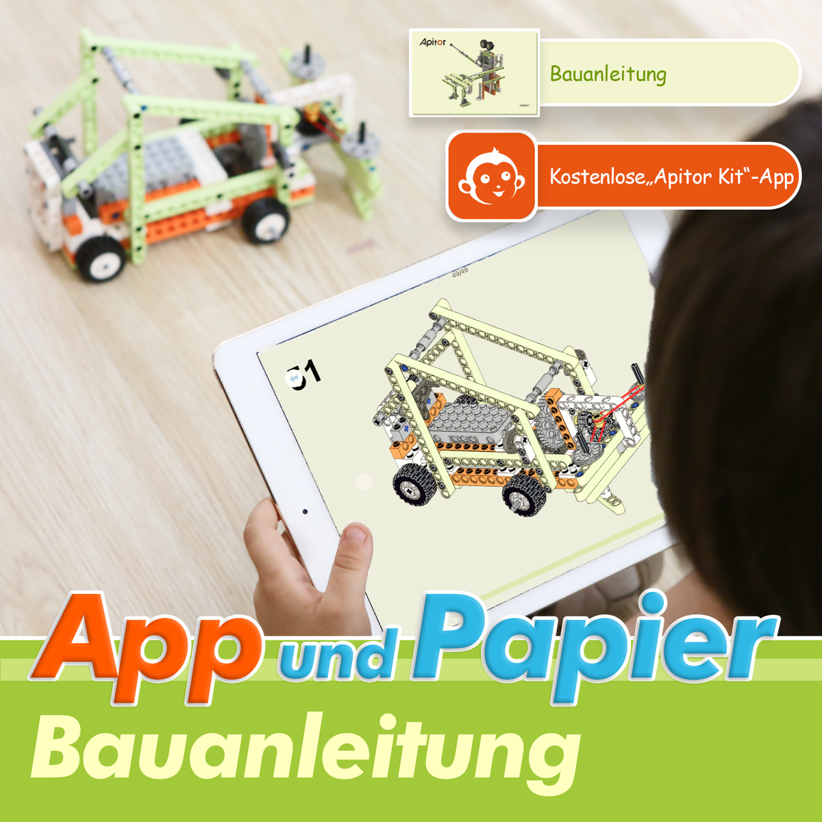 Apitor Robot E - 218 Teile, verschiedene Ausführungen