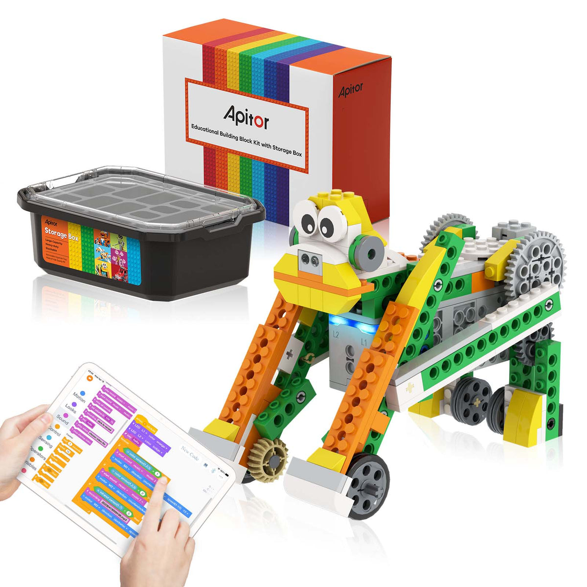 Apitor Robot Q educational robot - 20 models, programmable, with or without box