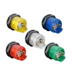 Master-arcadeknop met LED 28 mm - diverse kleuren