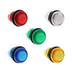 Master-arcadeknop met LED 28 mm - diverse kleuren