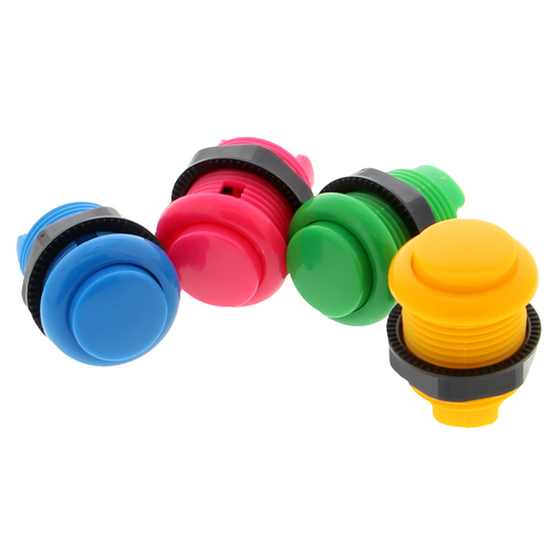 Arcade button - Ø 27 mm thread, various colors