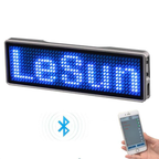 Placa identificativa LED Bluetooth Master de 11x44 píxeles - varios colores
