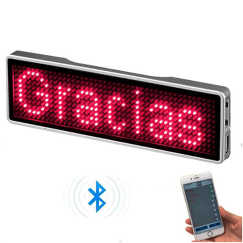 Master-Bluetooth-naambadge LED Badge 11x55 pixels - diverse kleuren