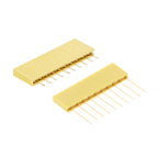 Connettore femmina a 10 poli - passo 2,54 mm, giallo, varie lunghezze