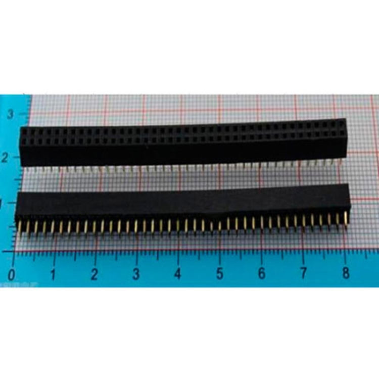 Barretta di connettori femmina 2,0 mm - a 2 file, lunghezza pin 3 mm, da 2x5 a 2x40 pin