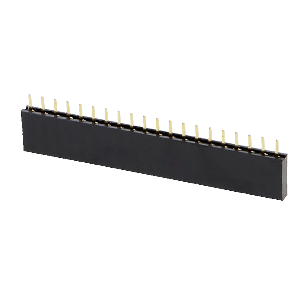 Master-Buchsenleiste 2.54mm, 1-Reihe, 3mm Pinnlänge - F23106743 - Funduino