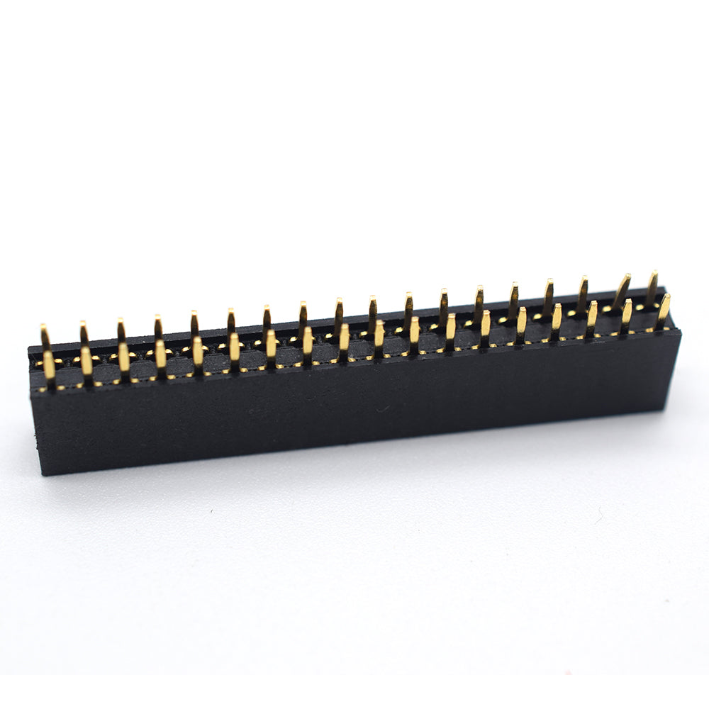 Master-Buchsenleiste 2.54mm, 2-reihig, 3mm Pinlänge - F23108072 - Funduino