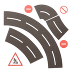 Master-DIY-baanplakband 48mm, 5m / stickers voor straatbochten