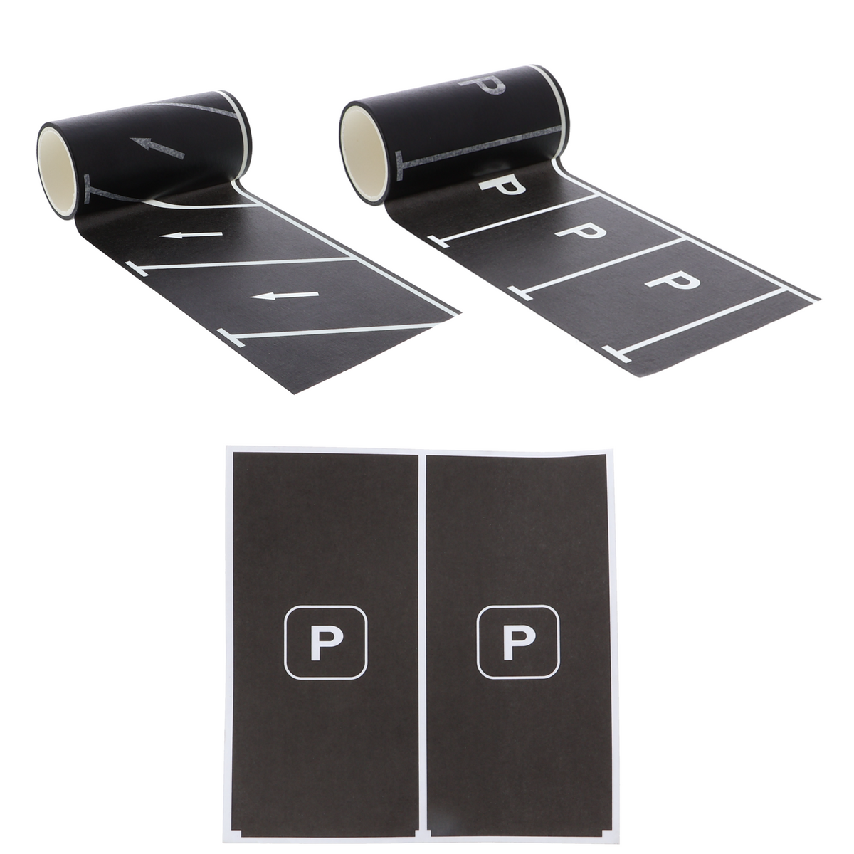 Parkstreifen Klebeband - Stickerbogen selbstklebend, verschiedene Ausführungen