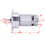 Motore elettrico Master con riduttore 12V - 24V 60GA775F ad alta coppia