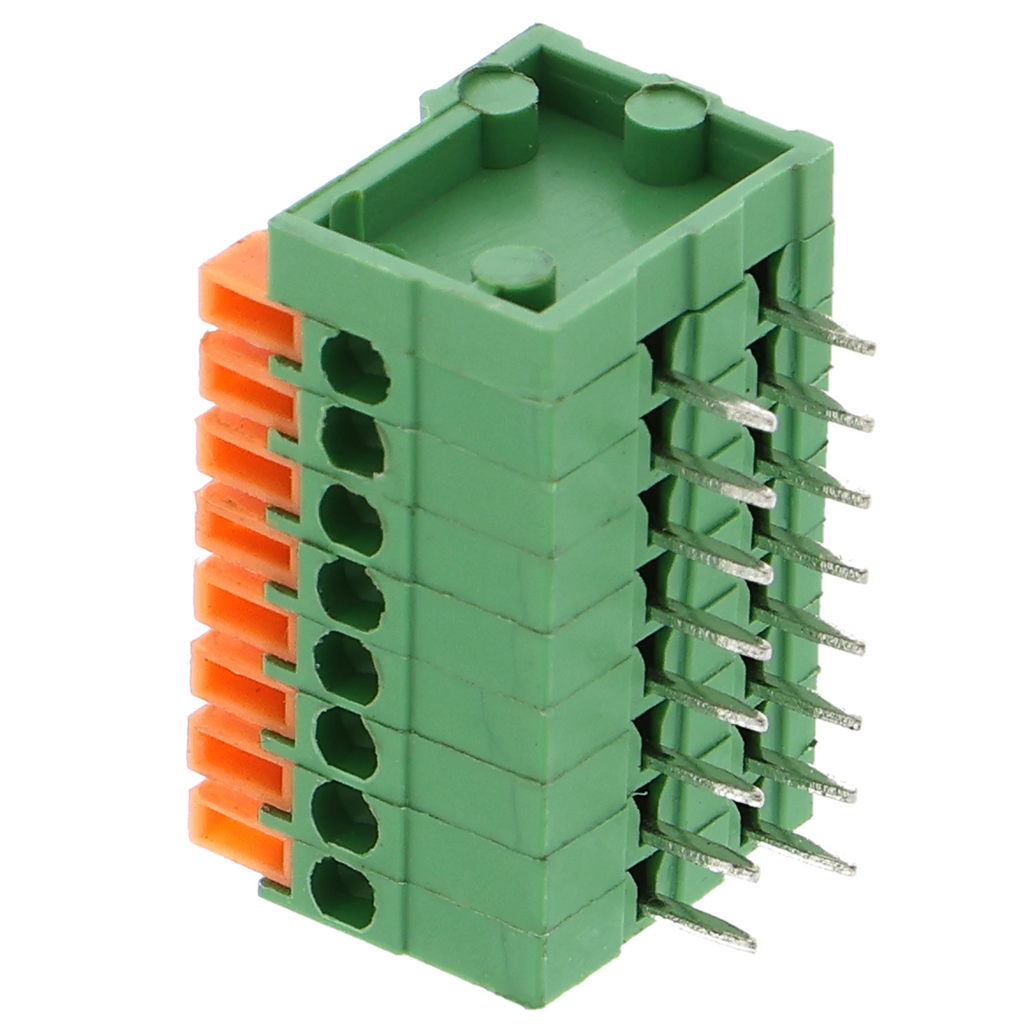 PCB terminal block 2.54 mm - spring terminal block for PCBs, 1- to 8-pole